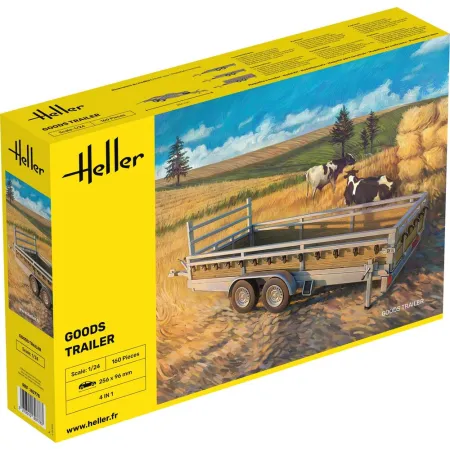 HELLER 80778 Przyczepa towarowa - 1:24
