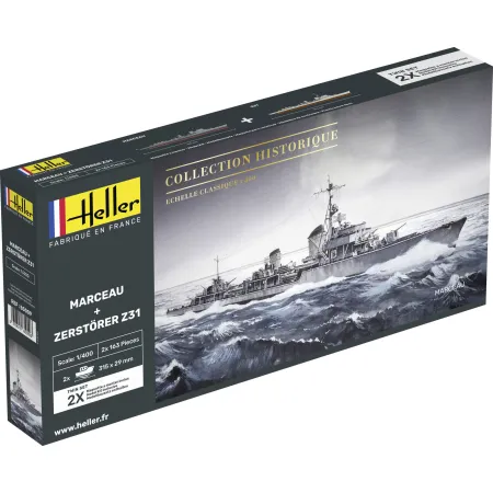 HELLER 85009 Marceau + Zerstörer Z31 Twinset - 1:400