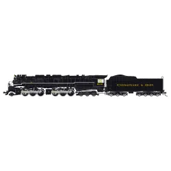 RIVAROSSI HR2951S Cheseapeake & Ohio, parowóz 2-6-6-6 Allegheny, 1632, DCC SOUND