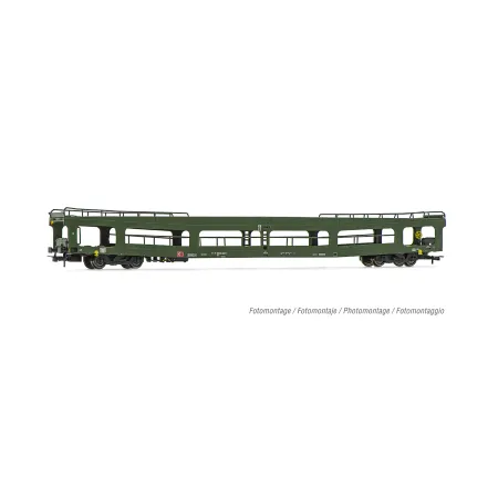 RIVAROSSI HR4381 H0 Wagon do transportu samochodów DDm 916, DB AG, ep. IV