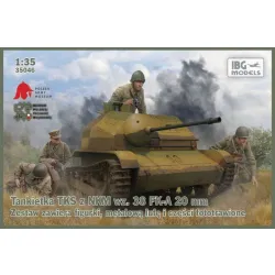 IBG 35046 Tankietka TKS z NKM wz. 38 FK-A 20 mm (elementy fototrawione, metalowa lufa i figurki) - 1:35