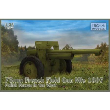 IBG 35057 Działo polowe 75mm Mle 1897 polskich sił zbrojnych na zachodzie - 1:35