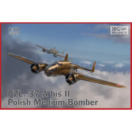 IBG 72513 PZL. 37A bis II Łoś polski średni dwusilnikowy bombowiec - 1:72