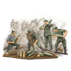 TRUMPETER 00426 Figurki - Obsługa amunicyjna niemieckiej haubicy polowej - 1:35