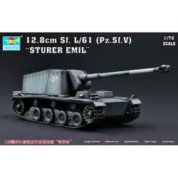 TRUMPETER 07210 Panzerselbstfahrlafette V 12.8 cm L/61 Sturer Emil - 1:72
