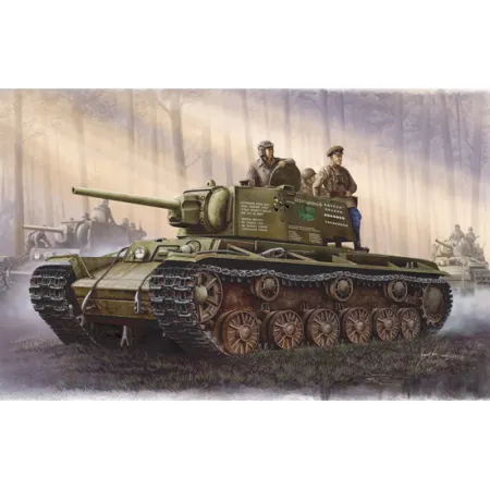 TRUMPETER 00358 Soviet KV-I Heavy Tank model 1942. Simplified turret Tank - 1:35