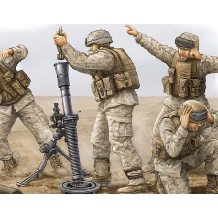 TRUMPETER 00423 Figurki - Modern US Marine M252 Team - 1:35