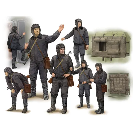 TRUMPETER 00434 Figurki - Soviet soldier - Scud B crew - 1:35