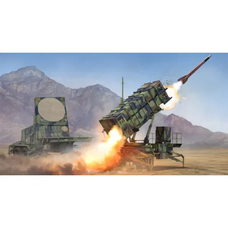 TRUMPETER 01022 M901 Launching Station  & AN/MPQ-53 Radar  set of MIM-104 Patriot SAM System (PAC-2) - 1:35