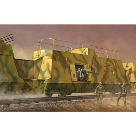 TRUMPETER 01510 Wagon piechoty z niemieckiego pociągu pancernego BP-42 - 1:35