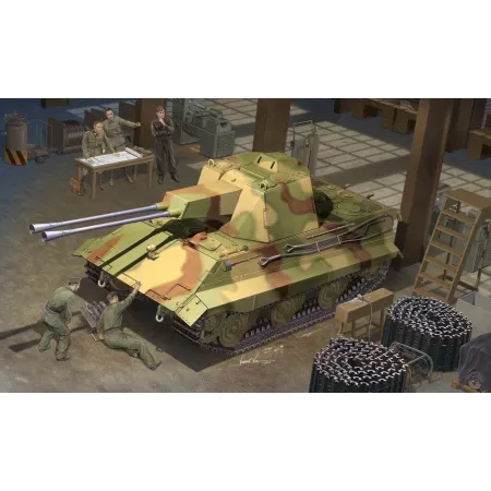 TRUMPETER 01537 Czołg Entwicklungsserie E-50 Flakpanzer - 1:35