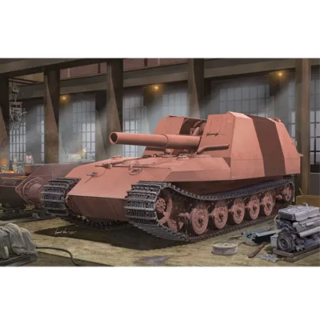 TRUMPETER 01540 Geschutzwagen IV Tiger Grille 21 cm Msr 18/1 (sf) - 1:35