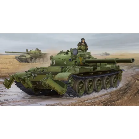 TRUMPETER 01550 Czołg T-62 Mod.1975 - KMT-6 Mine Plow - 1:35