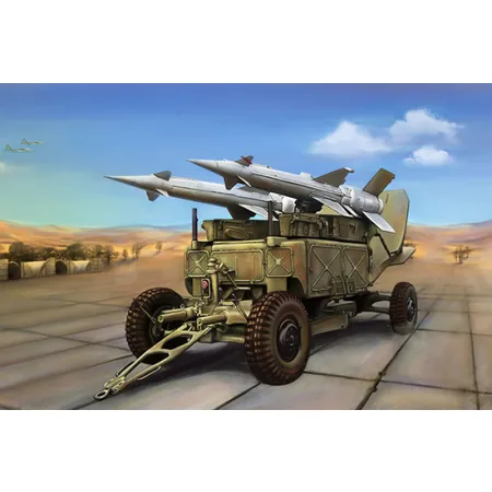 TRUMPETER 02354 Wyrzutnia rakiet 5P71 z rakietą 5v27 Pechora (SA-3B Goa) - 1:35