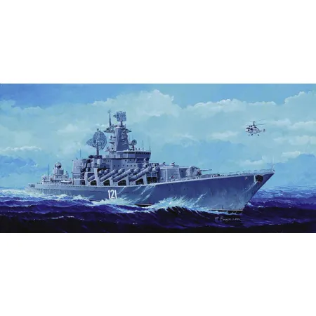 TRUMPETER 04518 Rosyjski krążownik rakietowy Moskwa - 1:350