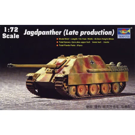 TRUMPETER 07272 Jagdpanzer V „Jagdpanther” (late production) - 1:72