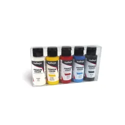 VALLEJO 62101 Premium Color Zestaw 5 farb - Basic Opaque Color 60 ml