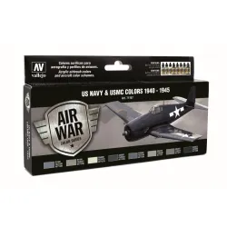 VALLEJO 71157 Zestaw Air War 8 farb - US Navy & USMC WWII 1940-1945