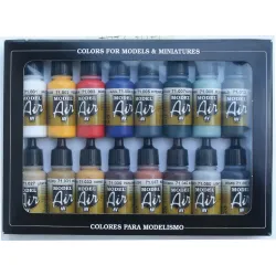 VALLEJO 71178 Model Air Zestaw 16 farb - Basic Color Pack