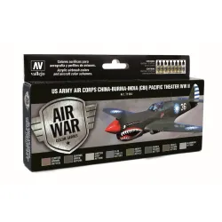 VALLEJO 71184 Zestaw Air War 8 farb - US Army Air Corps China-Burma-India Pacific Theather (CBI) WWII