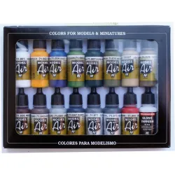 VALLEJO 71192 Model Air Zestaw 16 farb - Building Set