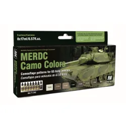 VALLEJO 71202 Model Air Zestaw 8 farb - MERDC Camo Colors