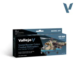 VALLEJO 71601 Zestaw Air War 8 farb - Soviet / Russian colors Combat Helicopters post WWII to present