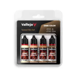 VALLEJO 72380 Game Color Zestaw 4 farb - Tanned Skin