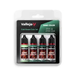 VALLEJO 72383 Game Color Zestaw 4 farb - Cold green Color
