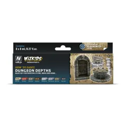VALLEJO 80251 Wizkids Zestaw Premium 8 farb - Dungeon Dephts