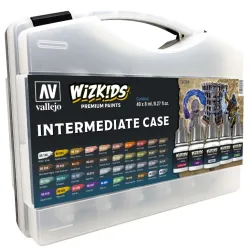 VALLEJO 80261 Wizkids Walizka Intermediate 40 kolorów + pędzel