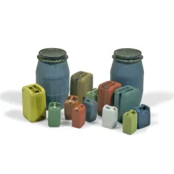VALLEJO SC211 Vallejo Scenics Assorted Modern Plastic Drums #2 1:35