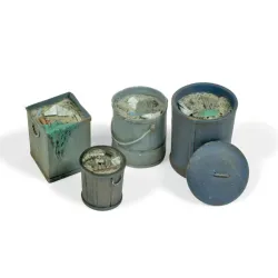 VALLEJO SC213 Vallejo Scenics Assorted Garbage Bins #2 1:35