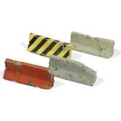 VALLEJO SC215 Vallejo Scenics Damaged Concrete Barriers 1:35