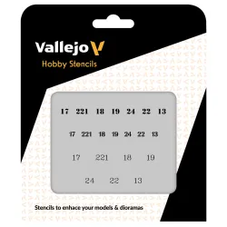 VALLEJO ST-AFV003 Szablon Soviet Numbers WWII, 1:35