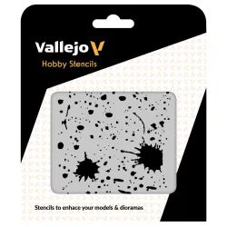 VALLEJO ST-TX003 Szablon Splash & Stains, 1:35