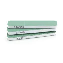 VALLEJO T04004 Pilniki elastyczne dwustronne (60/100, 240/400, 600/100) 3 szt. (80x30x12mm)