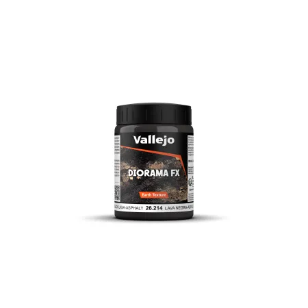 VALLEJO 26214 Earth Textures 200 ml Black Lava-Asphalt