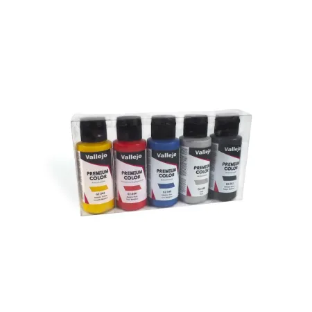 VALLEJO 62103 Premium Color Zestaw 5 farb - Metallic Color 60 ml