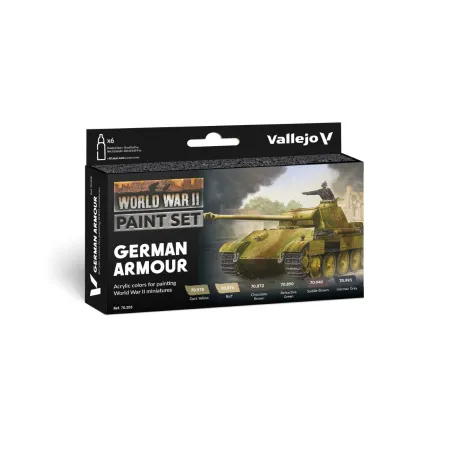 VALLEJO 70205 Zestaw World War II 6 farb - German Armour