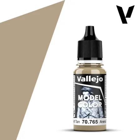 VALLEJO 70765 Model Color 140 - Desert Tan - 18 ml