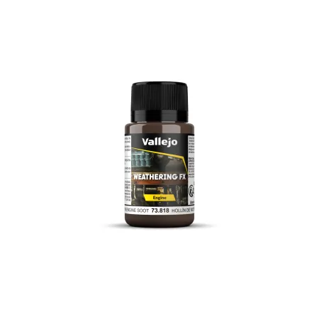 VALLEJO 73818 Weathering Effects 40 ml Brown Engine Soot