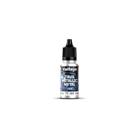 VALLEJO 77101 True Metallic Metal 101 - Sterling Silver - 18 ml