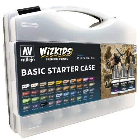 VALLEJO 80260 Wizkids Walizka Basic Starter 40 kolorów + pedzel
