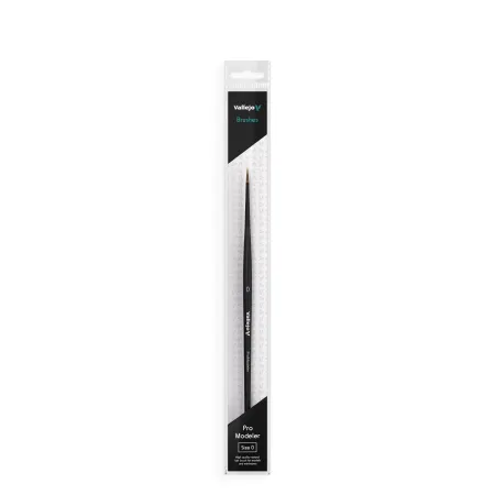 VALLEJO B01000 - Pędzel - Pro Modeler - Natural Hair Round No. 0