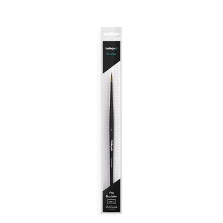 VALLEJO B01002 - Pędzel - Pro Modeler - Natural Hair Round No. 2