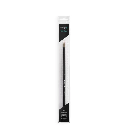 VALLEJO B01003 - Pędzel - Pro Modeler - Natural Hair Round No. 3