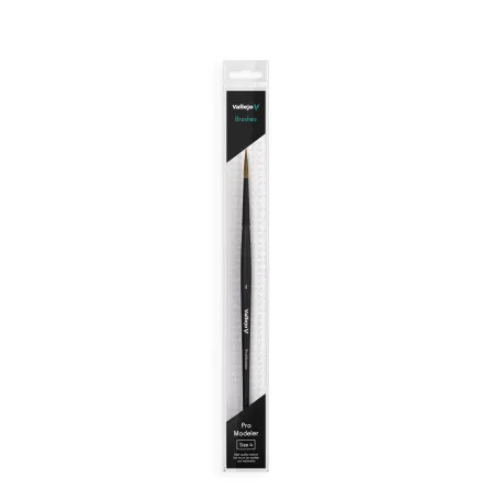 VALLEJO B01004 - Pędzel - Pro Modeler - Natural Hair Round No. 4