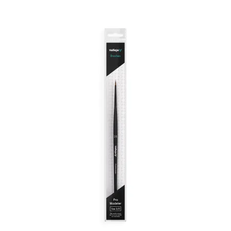 VALLEJO B01020 - Pędzel - Pro Modeler - Natural Hair Round No. 2/0