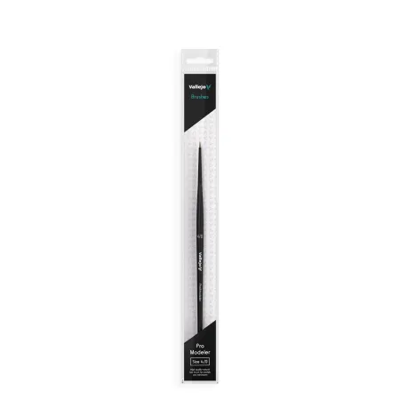 VALLEJO B01040 - Pędzel - Pro Modeler - Natural Hair Round No. 4/0